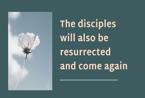 The disciples will also be resurrected and come again
